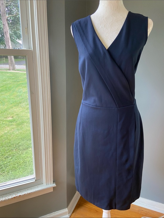 Brooks Brothers Dresses & Skirts - Brooks Brothers Navy Wrap-Front Midi Dress